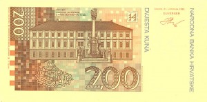 Croatia - 200 Kuna - P-42t - 1993 dated Foreign Paper Money